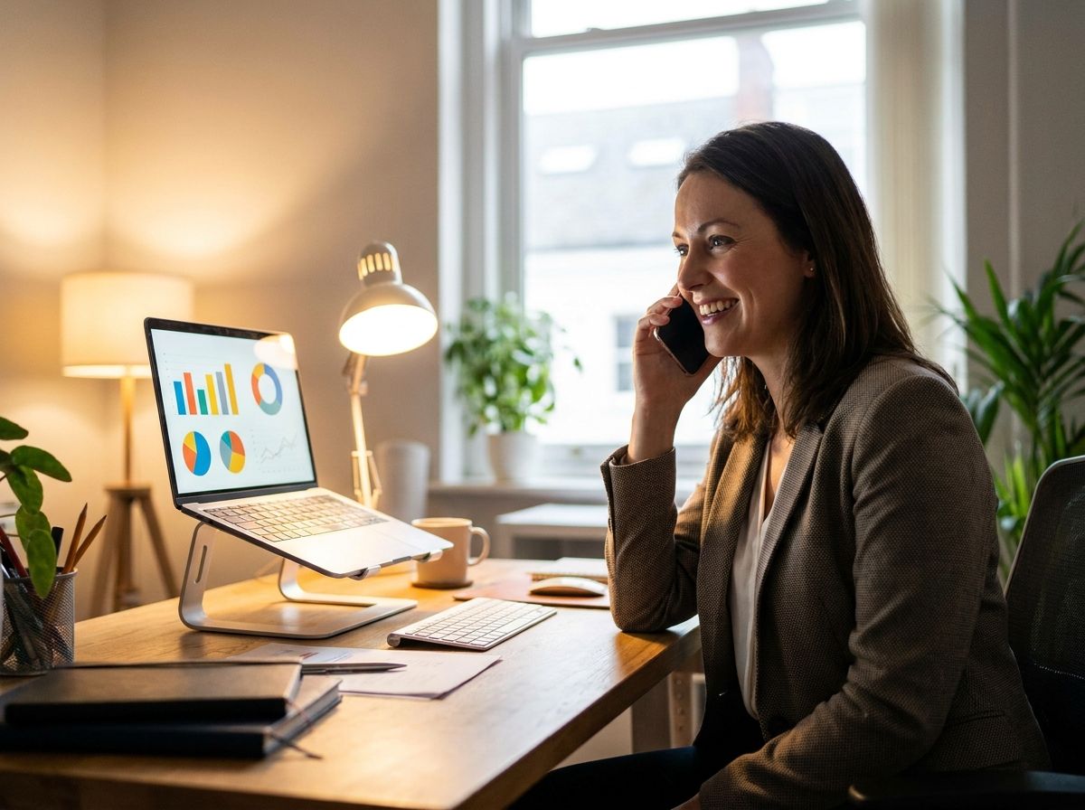 Insurance agent on a call helping a client